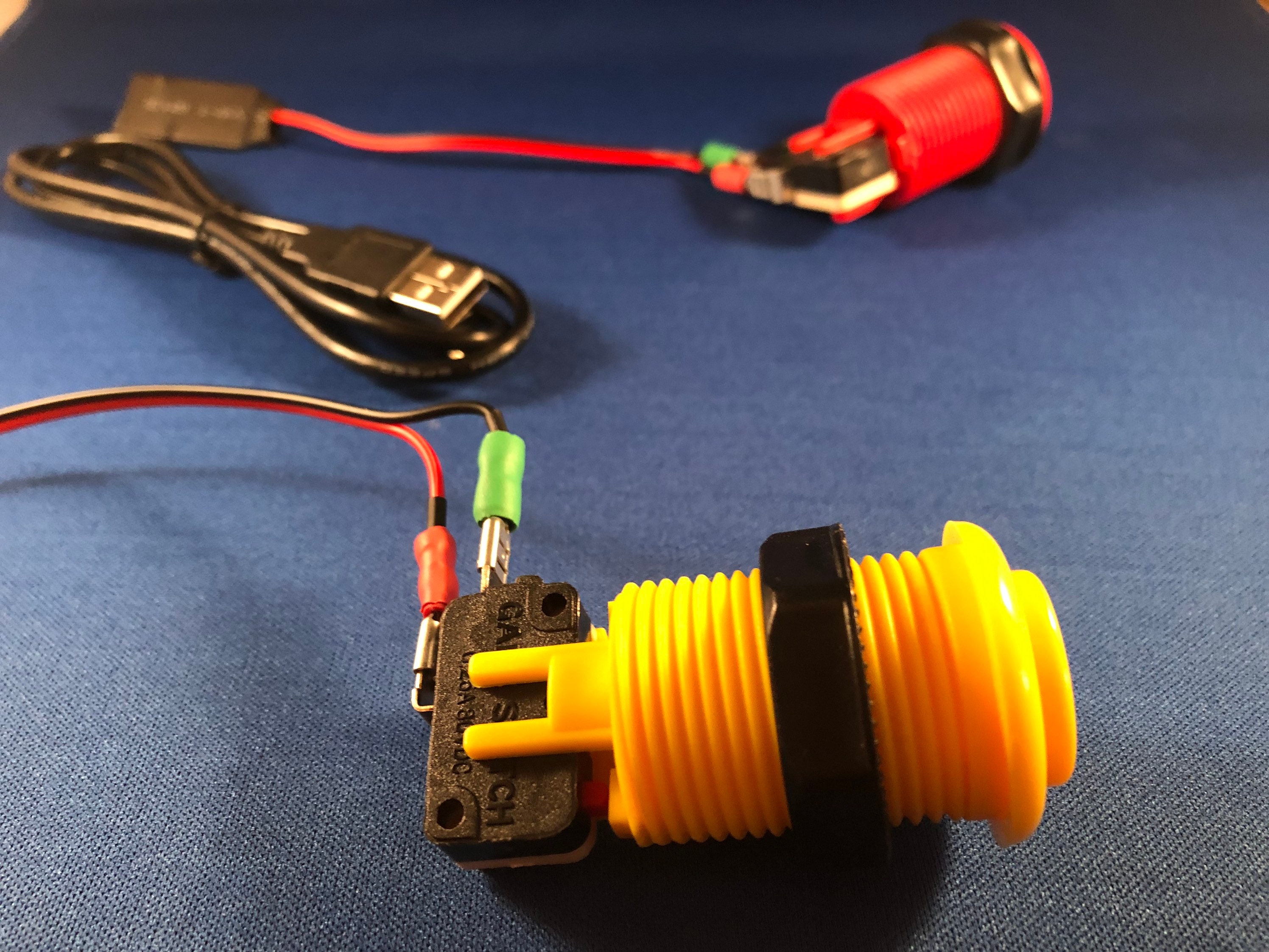 USB Arcade Style Button With USB Cable - Etsy