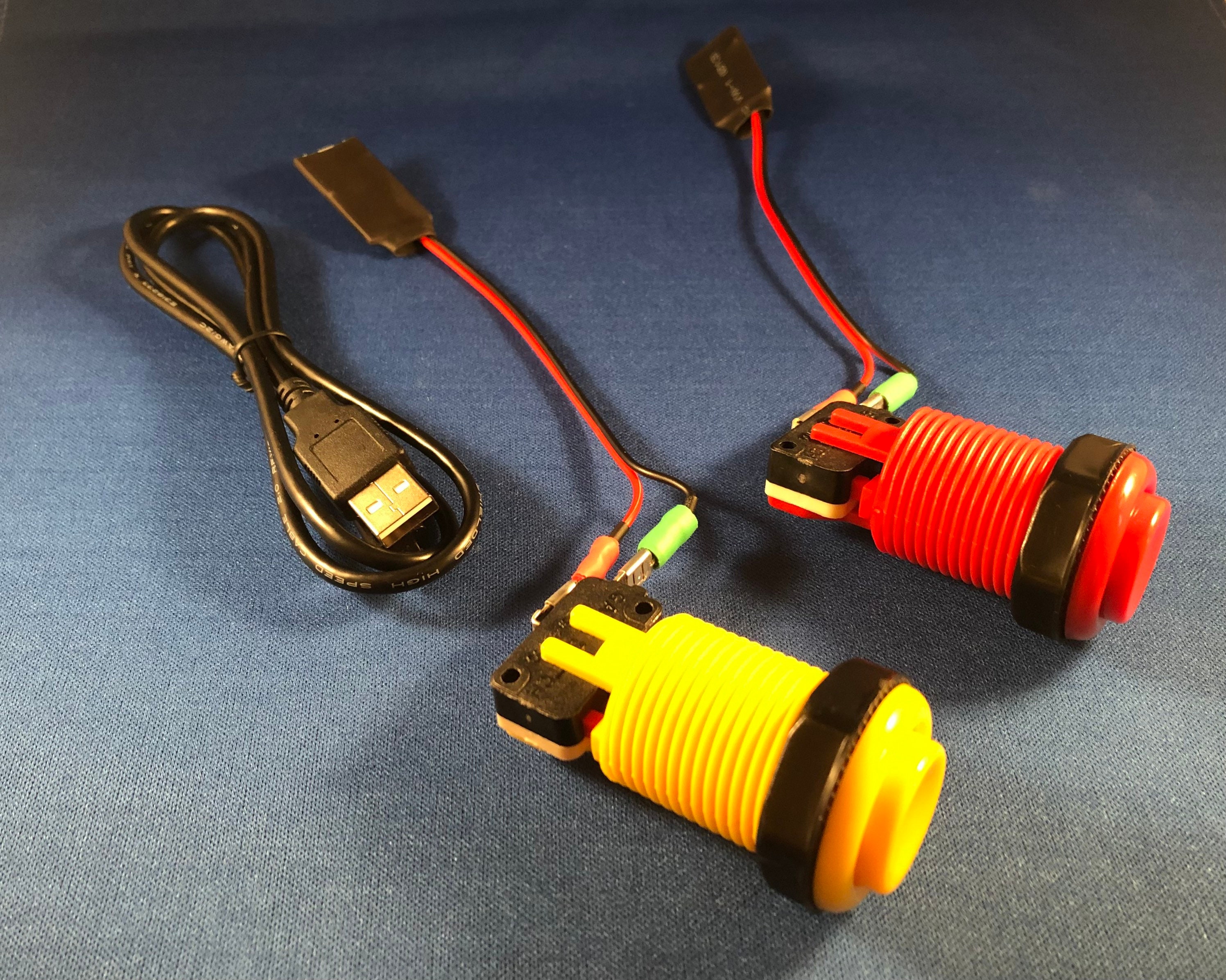 Usb Wire Inline Button USB Arcade Style Button With USB Cable - Etsy