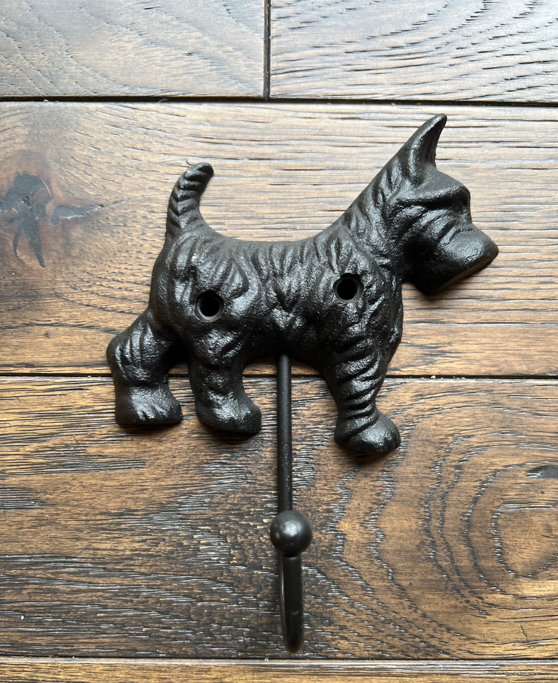 Things2Die4 Cast Iron Scottish Terrier Dog Statue Black Enamel Scottie 