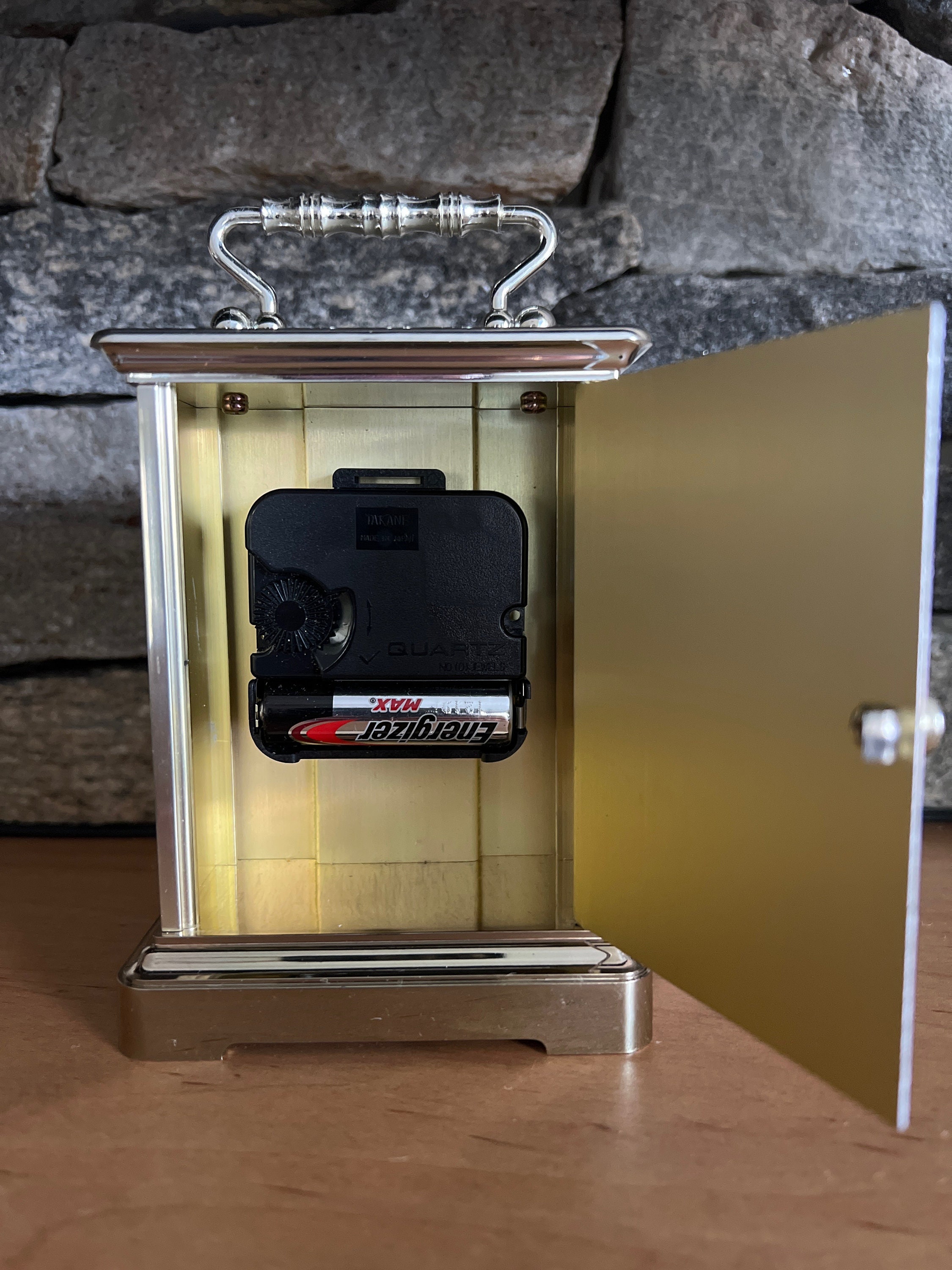 Vintage Brass Seth Thomas Quartz Clock Desk Mantel Set Etsy