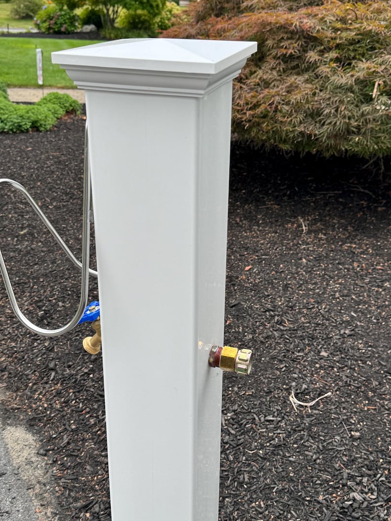 Freestanding Hose Stand With Spigot | Decorative Post to Hold Garden ...