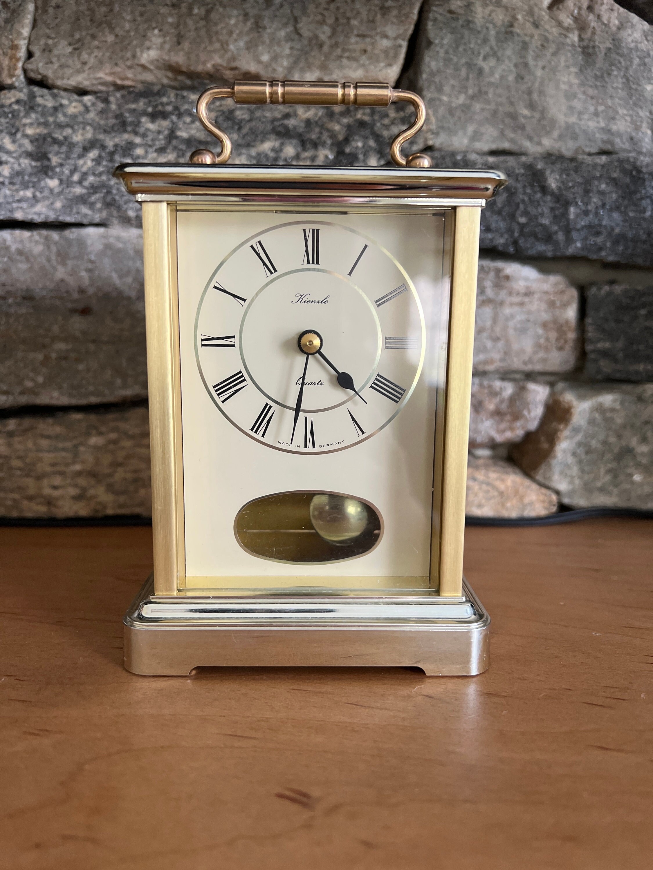Kienzle Quartz 置時計 Vintage Brass Kienzle Quartz Carriage Clock | Time | Germany