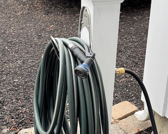 Freestanding Hose Stand with Spigot | Decorative Post to hold Garden Hose | Home and Garden | Hose and Lumber NOT included | Made in USA
