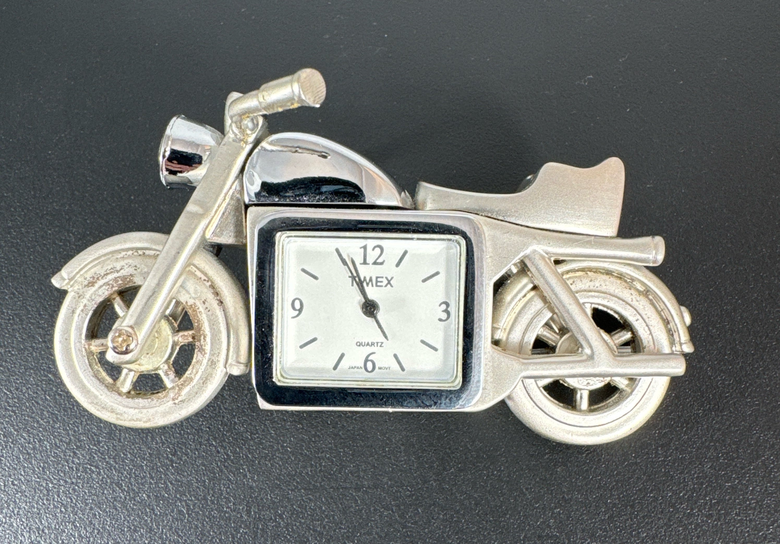 TIMEX コレクティブル ミニクロック バイク型 Vintage Timex Collectible Quartz Clock | Miniature Motorcycle