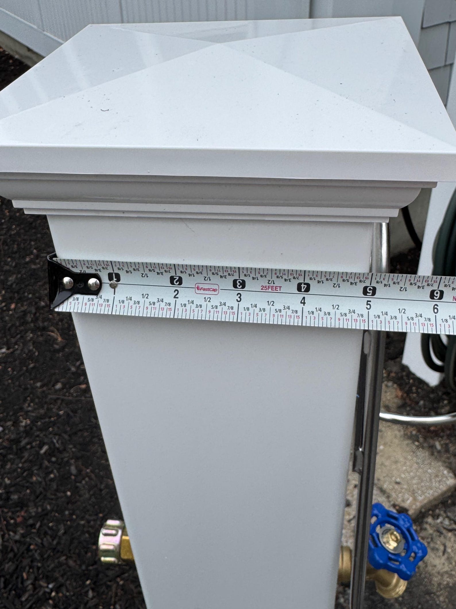 Freestanding Hose Stand With Spigot | Decorative Post to Hold Garden ...