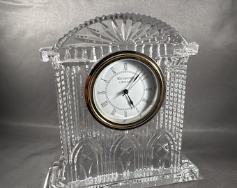 Grote vintage waterford westminster kristallen klok | Ierland | Elegant cadeau van tijd