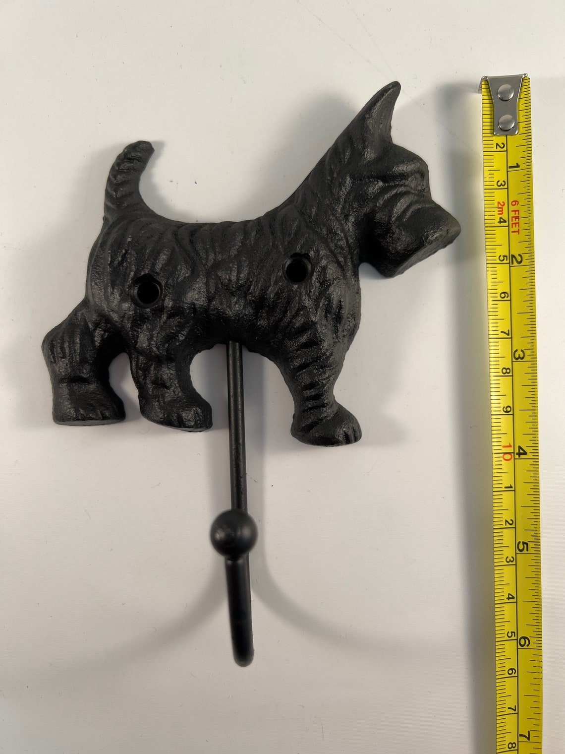 Cast Iron Scottie Dog Hook Mudroom Pet Leash Holder Etsy