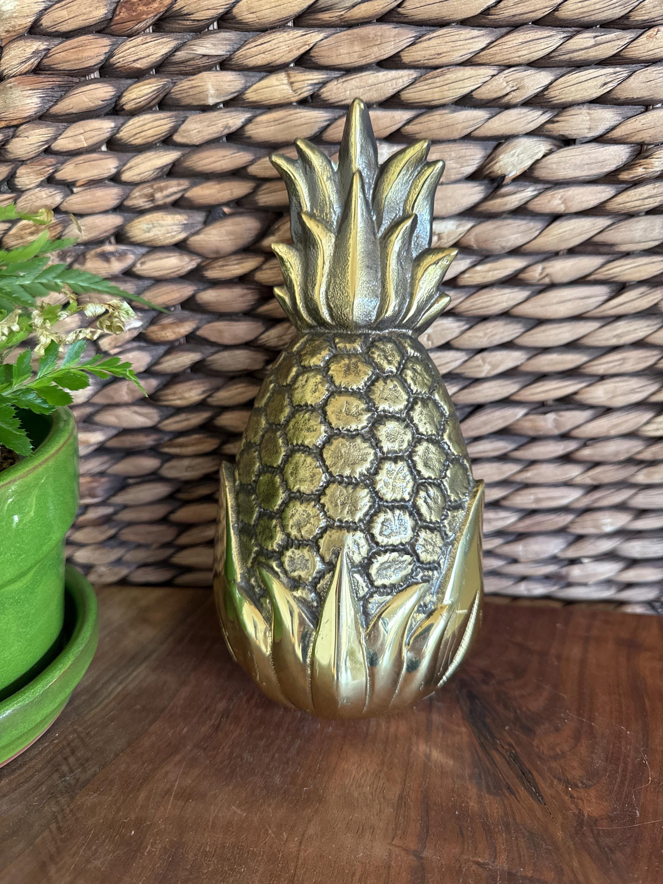 Vintage Brass Large Pineapple Door Knocker | Aloha Hospitality