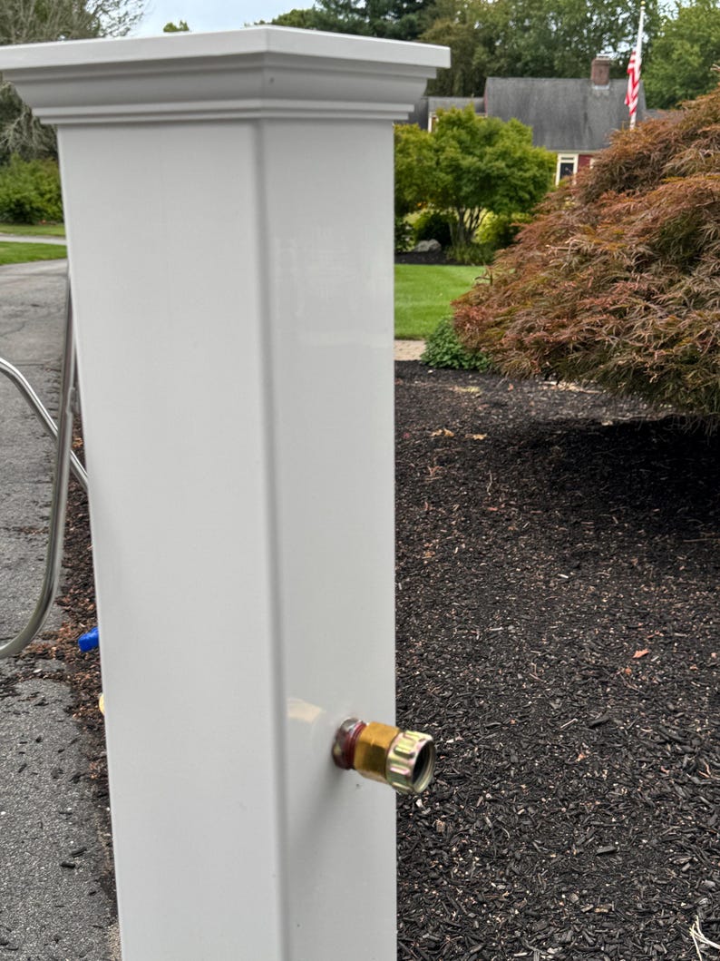 Freestanding Hose Stand With Spigot | Decorative Post to Hold Garden ...