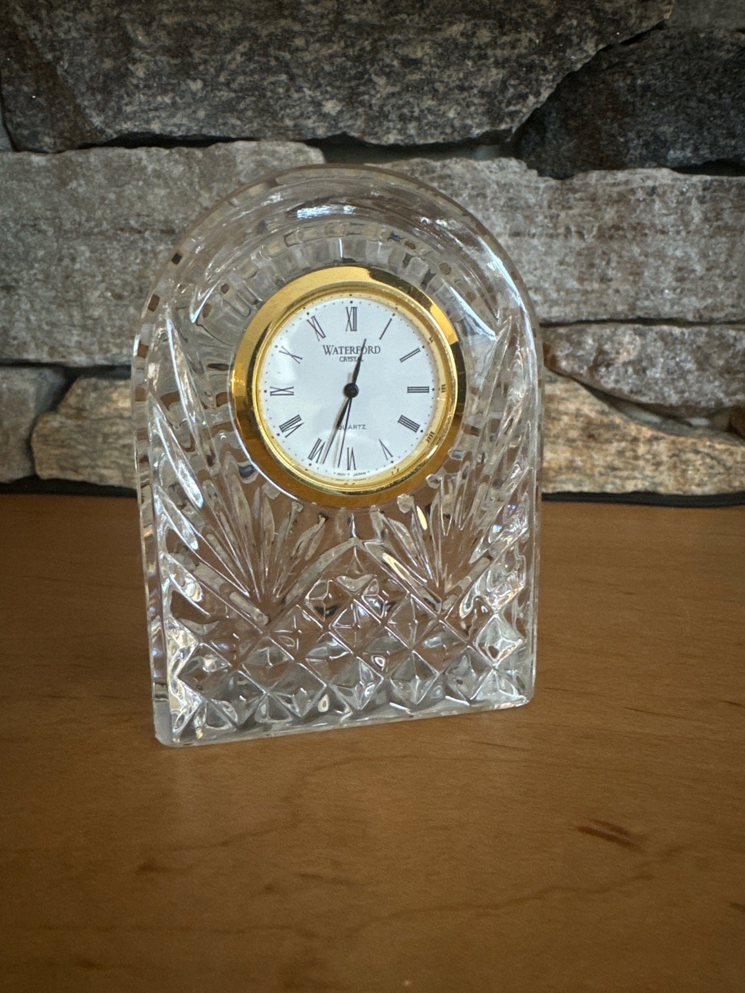 Vintage Waterford Crystal Small Lismore Dome Carriage Clock Ireland Etsy