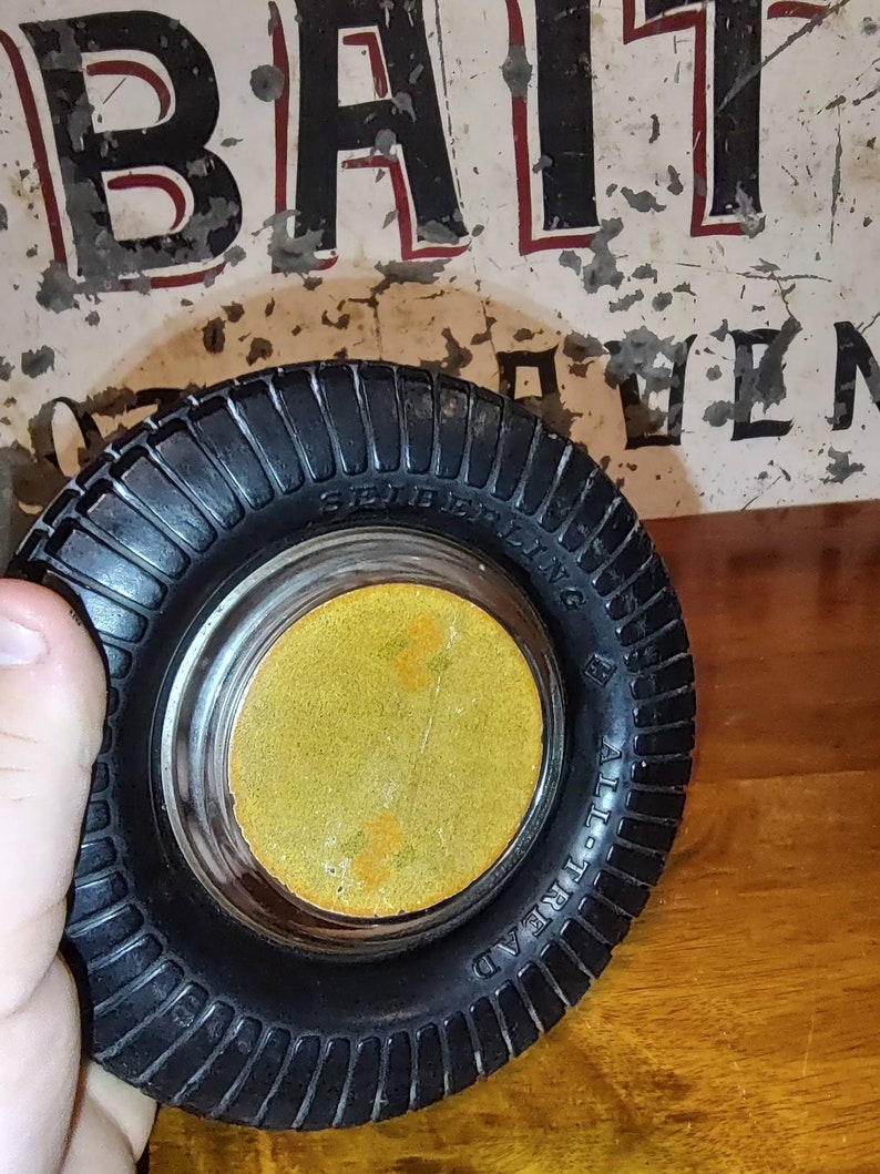 Vintage Seiberling Tires Dodge Brothers Graham Brothers Waterloo Iowa Tire Ashtray, Collord Hull