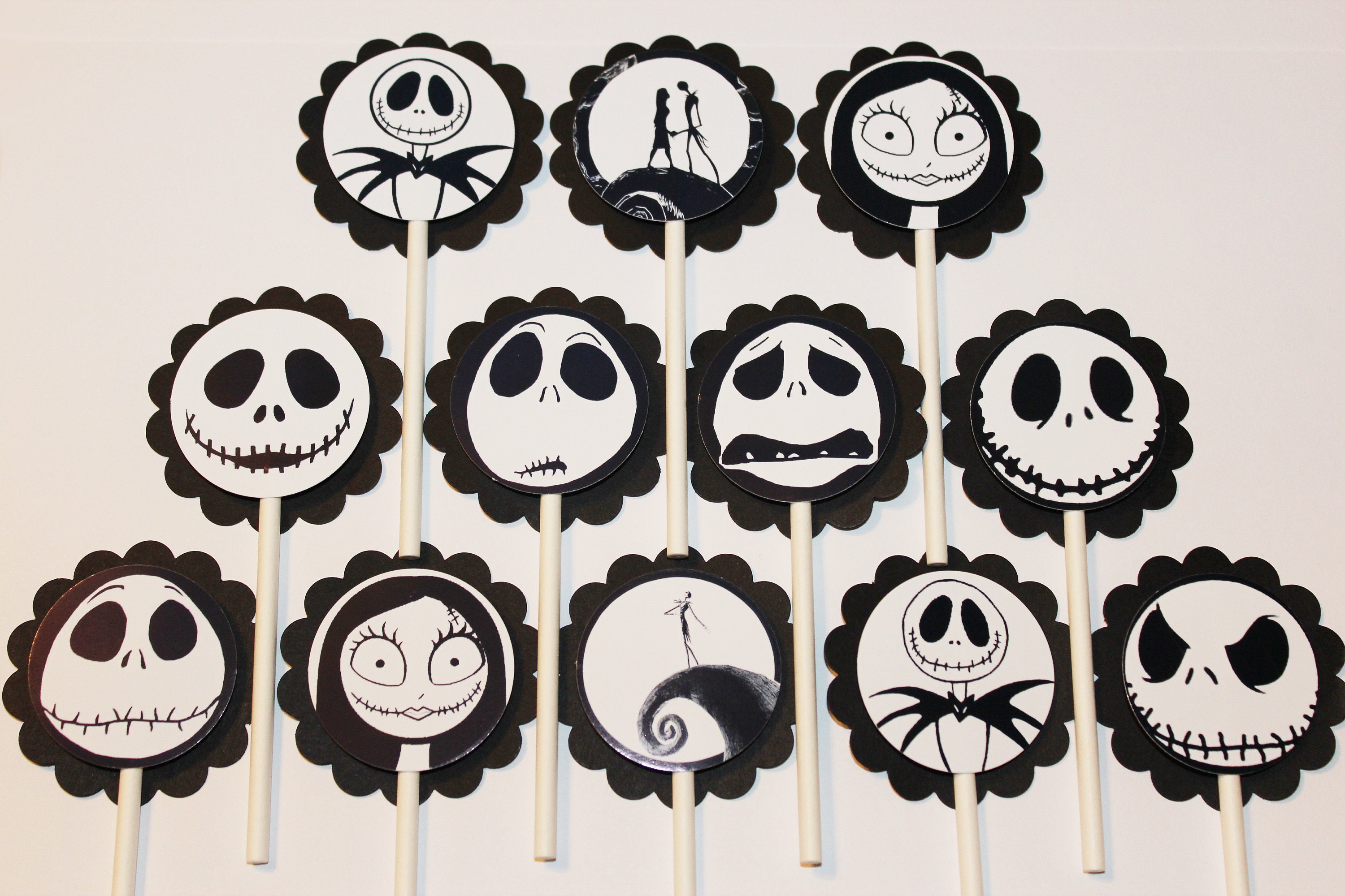 Nightmare Before Christmas Cupcake Toppers