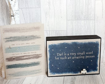 Día del Padre, Regalo para él, Regalo para papá, padre papá cumpleaños, regalo de Navidad, regalo sentimental del día del padre, regalo de madera para papá, regalo para papá nuevo