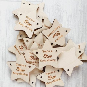 Student incentive gift, Student gift, wooden stars, you&#39;re a star, encouragement token, teacher gifts, homeschooling gift, star awards, star