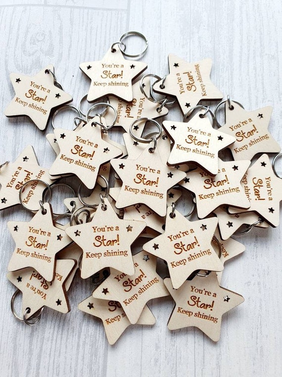 Fichas De Incentivo De Madera Con Forma De Estrella: Regalos Para Profesores Y Educación En Casa - España