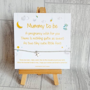 Mummy to be wish string, Mummy to be wish bracelet, Mummy to be charm bracelet, Mummy to be gift! Expectant, mum gift, Baby shower gifts