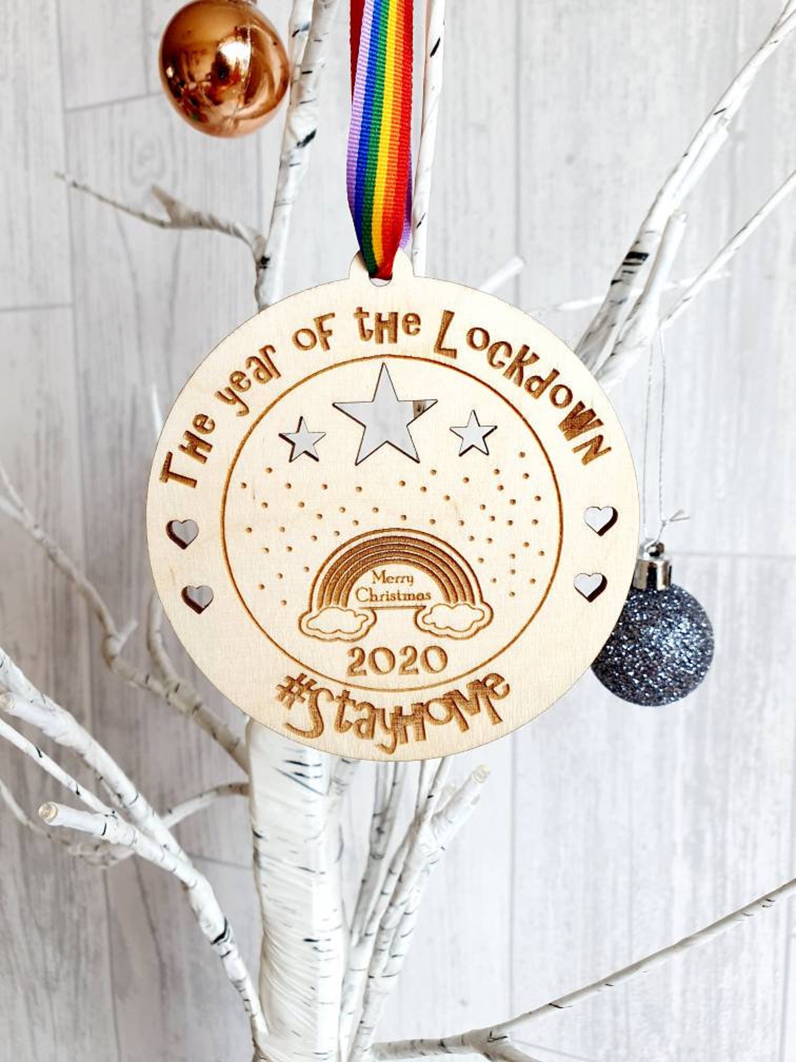 Lockdown Christmas Bauble Keepsake Bauble Christmas Etsy