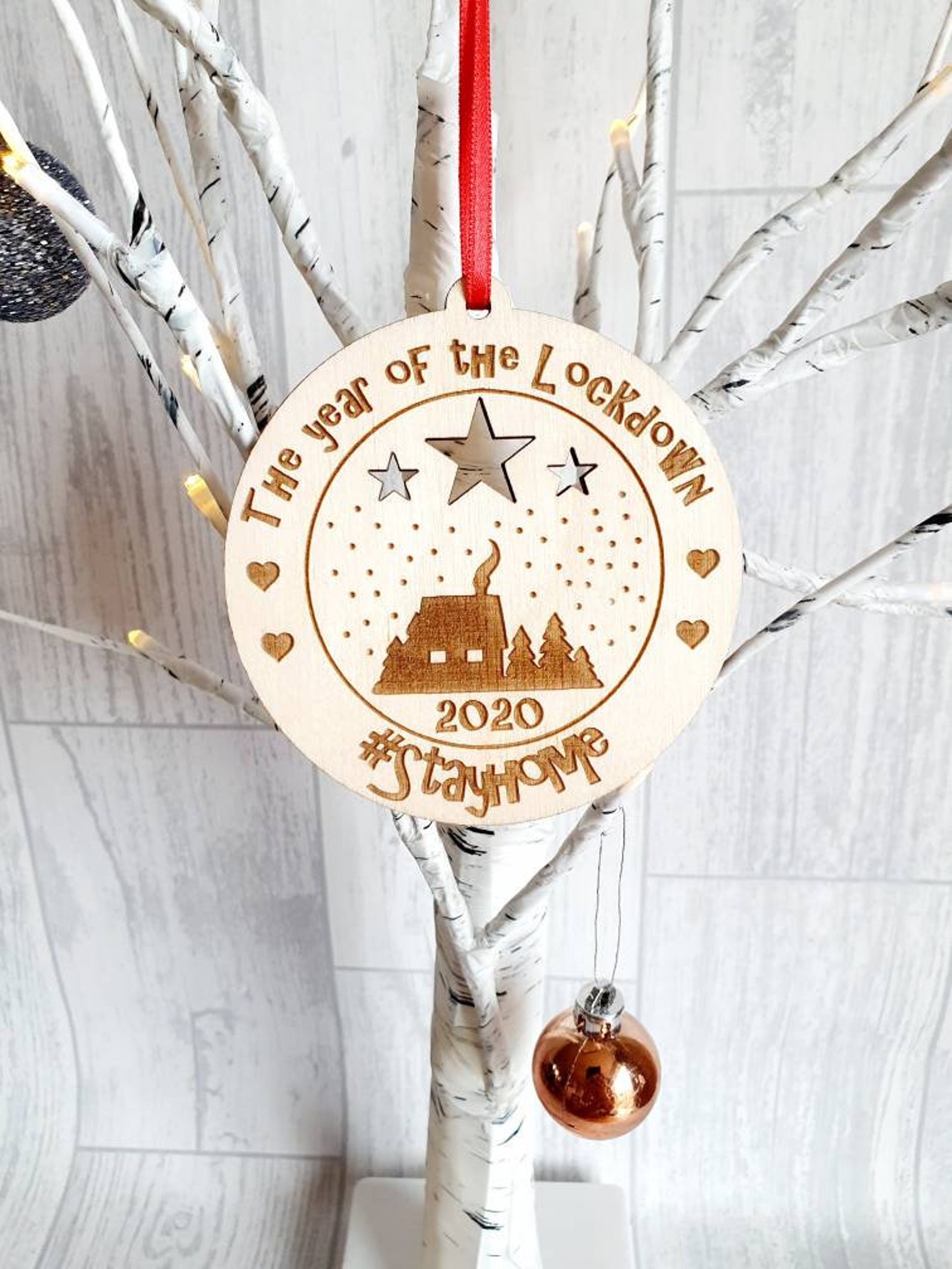 Lockdown Christmas Bauble Keepsake Bauble Christmas Etsy