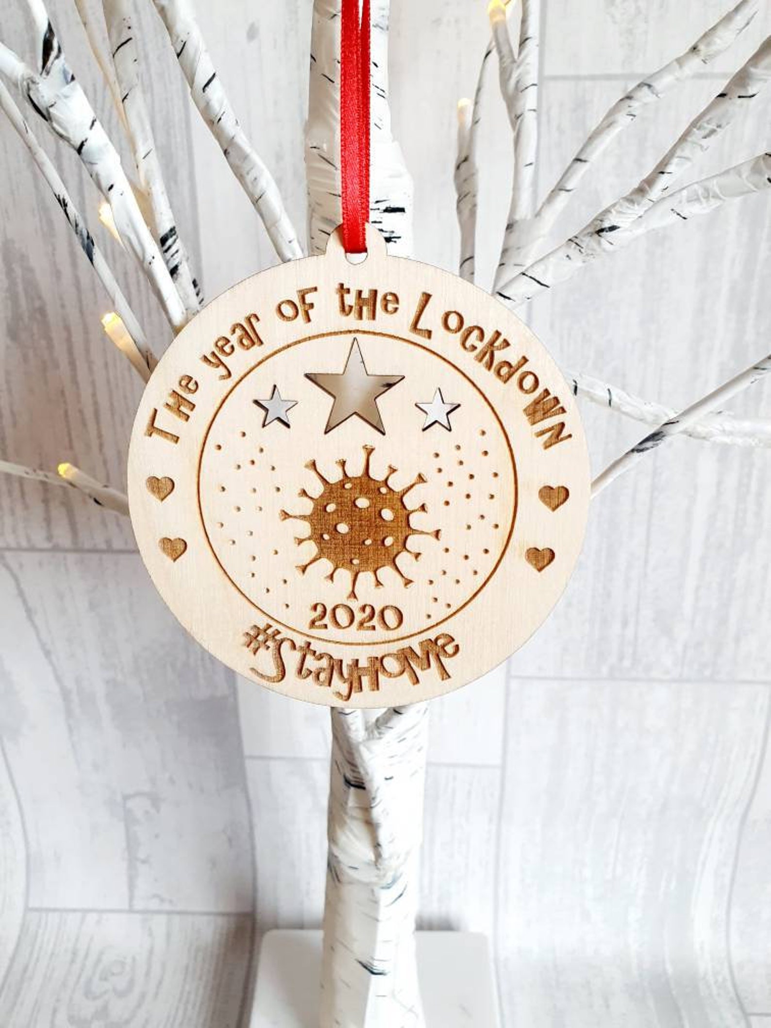 Lockdown Christmas Bauble Keepsake Bauble Christmas Etsy