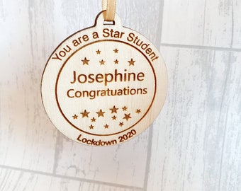 Personalised Wooden Student Award Medals