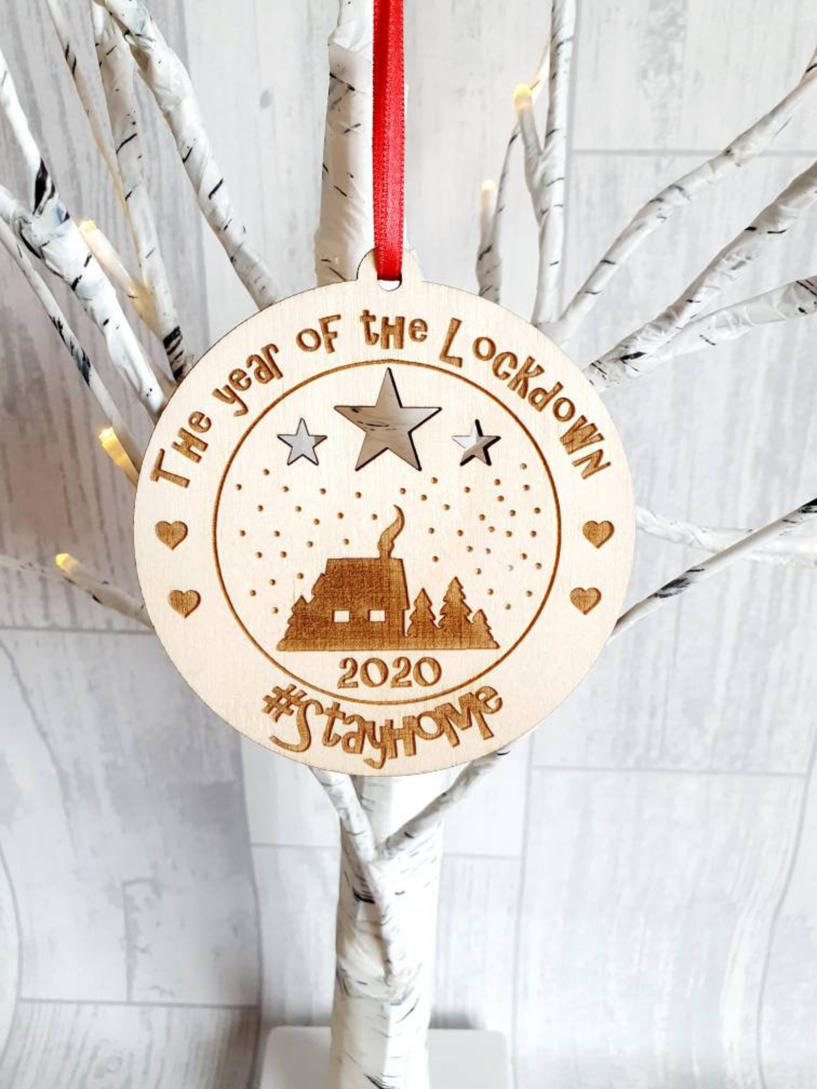 Lockdown Christmas Bauble Keepsake Bauble Christmas Etsy