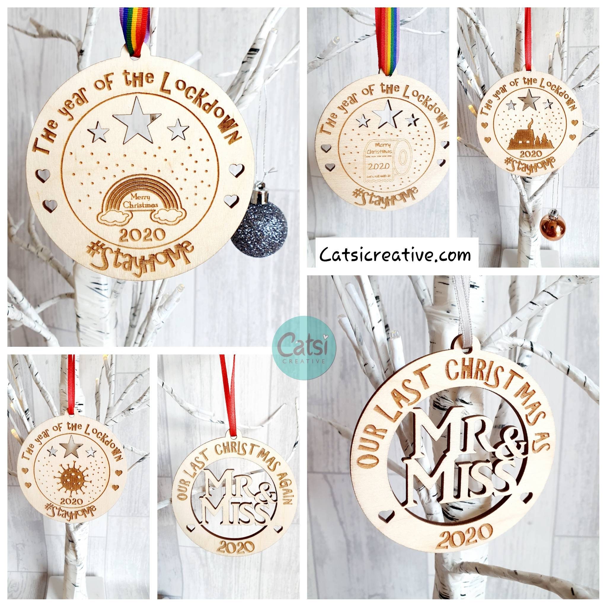 Lockdown Christmas Bauble Keepsake Bauble Christmas Etsy