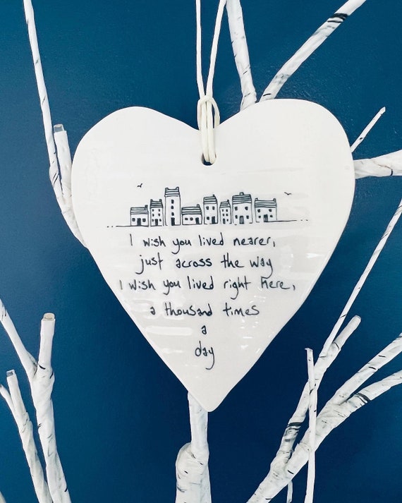 Herz aus Porzellan: Sentimentales Geschenk für Freunde, Home Decor