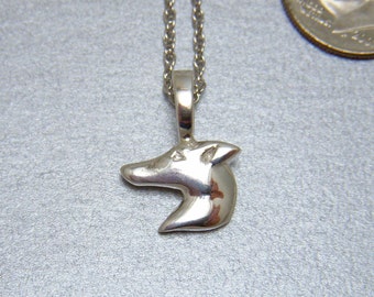 Greyhound Silhouette Pendant