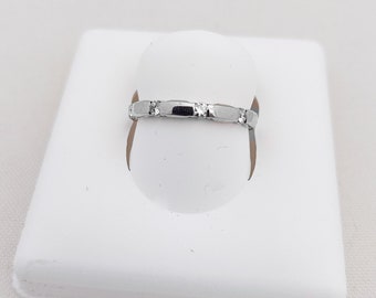 18K White Gold and Diamond Eternity Band by Memoire, Paris