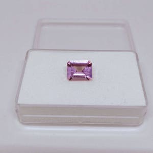 Emerald Cut 3.62ct. Pink Morganite Loose Gem for a Custom Ring or Pendant image 1