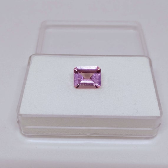 Emerald Cut 3.62ct. Pink Morganite Loose Gem for a Custom Ring or Pendant
