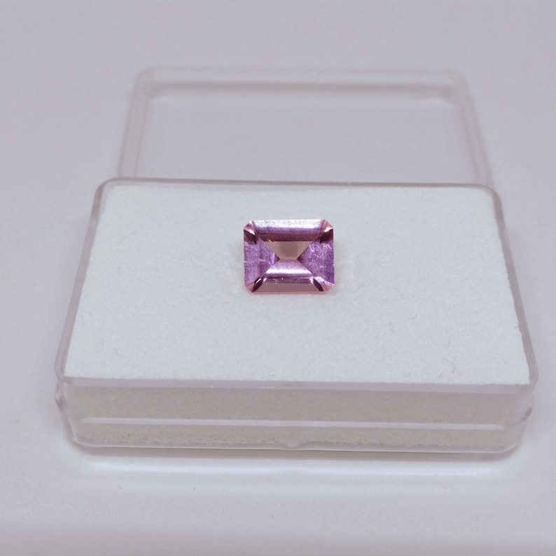 Emerald Cut 3.62ct. Pink Morganite Loose Gem for a Custom Ring or Pendant image 1