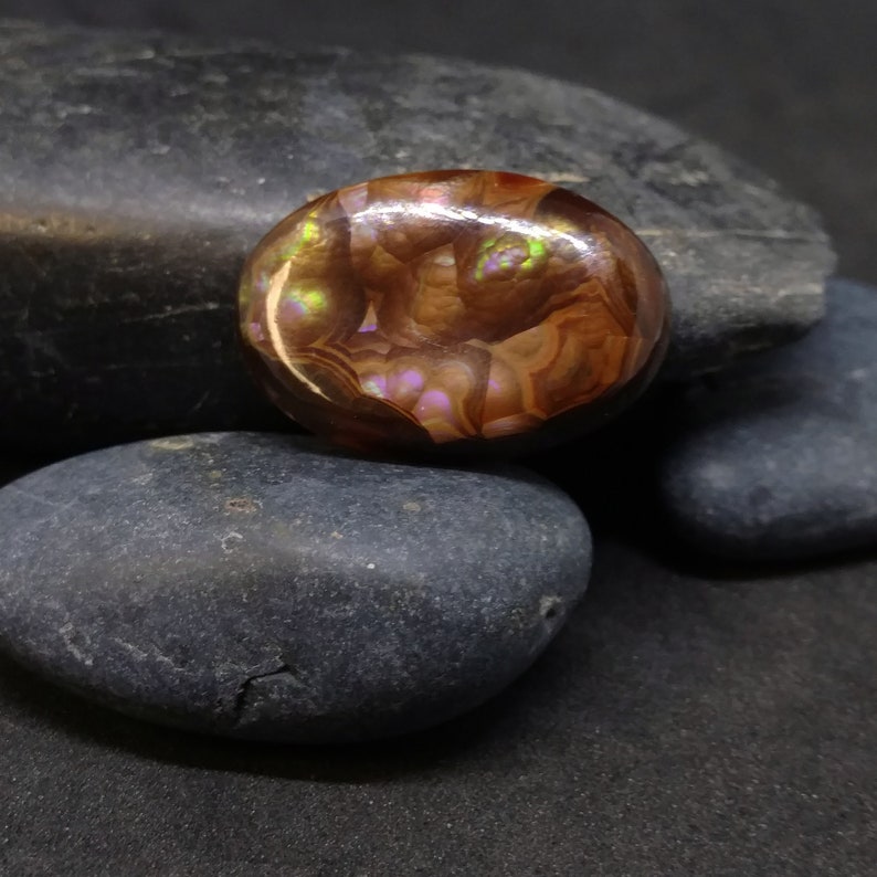 Mexican Fire Agate 13.9ct Oval Loose Gem for Custom Jewelry Design