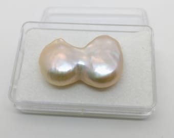 Twin Nucleated Baroque Fireball Pearl Loose Gem for an (Anatomically Correct) Custom Jewelry Design