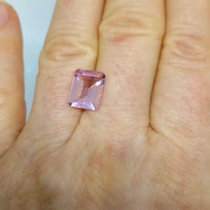 Emerald Cut 3.62ct. Pink Morganite Loose Gem for a Custom Ring or Pendant image 2