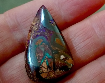 Yowah Opal Free-form Pear Shape, Boulder Opal, Loose Yowah Opal, Conglomerate Opal, Opal Matrix