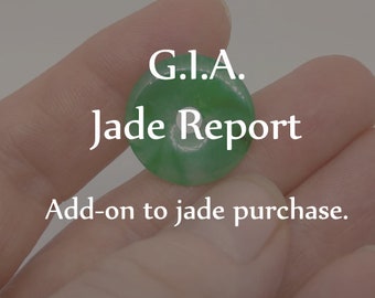 G.I.A. Jade Report: Add on to purchase