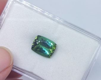 Cushion Cut Green Tourmaline from Brazil Loose Gem 6.50ct.