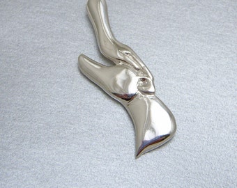 Greyhound "Hound and Hand" Brooch