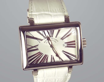 Ritmo Mundo "Cortina" Wristwatch- White