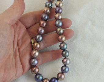 Metallic Multicolor Edison Pearl Strand Gem Quality