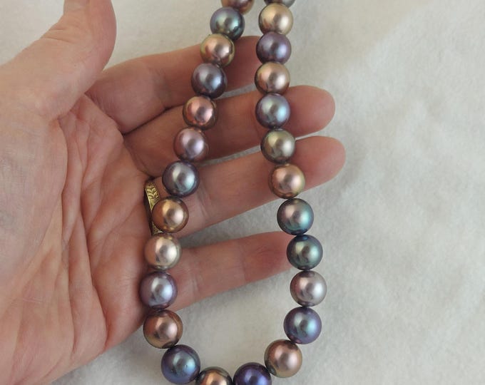 Featured listing image: Metallic Multicolor Edison Pearl Strand Gem Quality