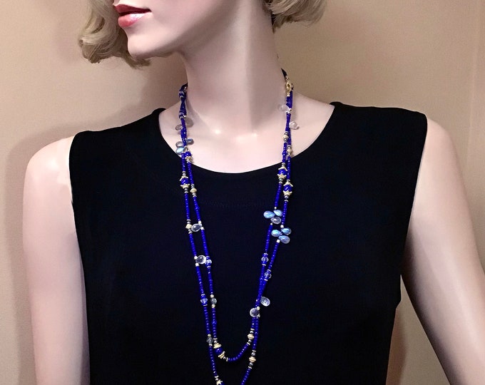 Featured listing image: Fine Lapis Lazuli "Wrap" Necklace