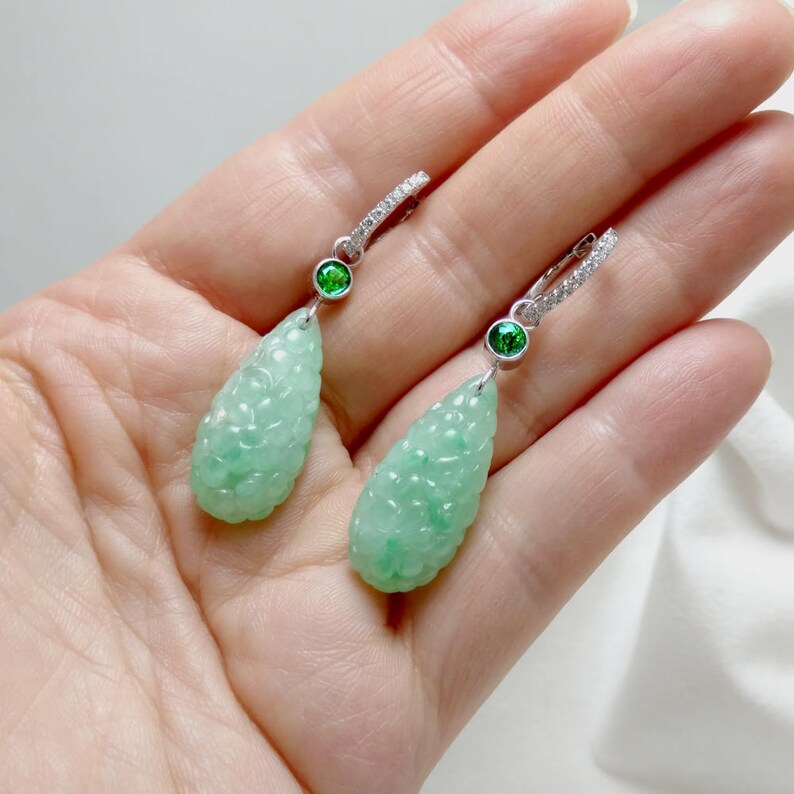 burmese pearl drop earrings
