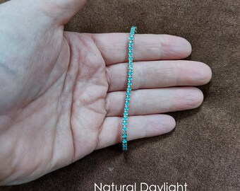 Brazilian Paraiba Tourmaline Tennis Bracelet (yes, for Real
