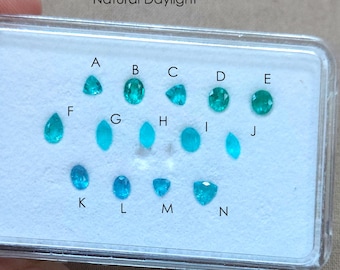 New Lot! Brazilian Paraiba Tourmalines (sold individually).