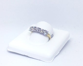 Classic Vintage Diamond 5-stone Anniversary Band Ring 1.50 ct. t.w.