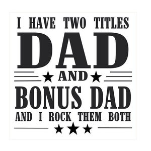 Vatertag svg, ich habe zwei Titel Papa und Bonus Dad und ich rocke sie sowohl SVG, Papa und Bonus Dad SVG, Vatertag 2022 SVG, Step Dad Svg