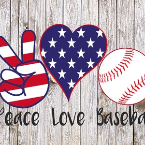 Peace Love Baseball Svg, Peace Sign SVG, honkbal Svg, Baseball moeder Svg, Svg Designs, Cricut Files, t-shirt ontwerpen, digitale downloads