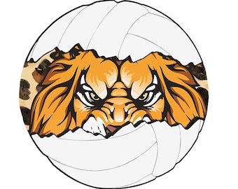 Lions Volleyball PNG: Sublimation Design (Digital Download)